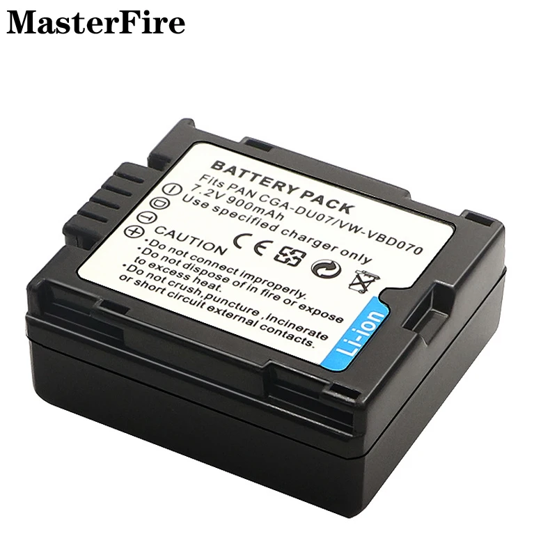 

Wholesale CGA-DU07 VW-VBD070 900mah Replacement Battery for Panasonic CGA-DU14, CGA-DU12, CGA-DU21, CGA-DU06, NV-GS188GK Cell