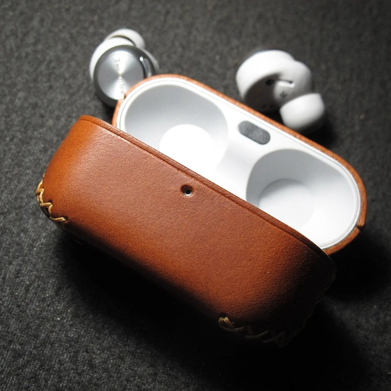 Genuine Leather For Technics EAH-AZ100 Case Luxury Real Leather