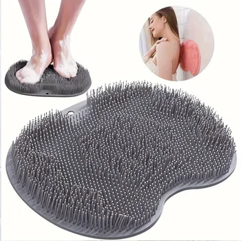 1pc Manual Exfoliating Brush | Hypoallergenic Silicone Foot Cleaner for Shower/Bathroom, Exfoliation,Gentle Massage 1