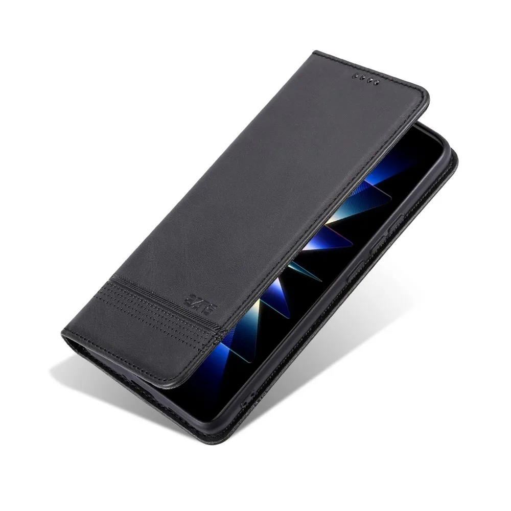 Premium Wallet Flip Leather Phone Case with Card Slots and Shockproof Back Cover