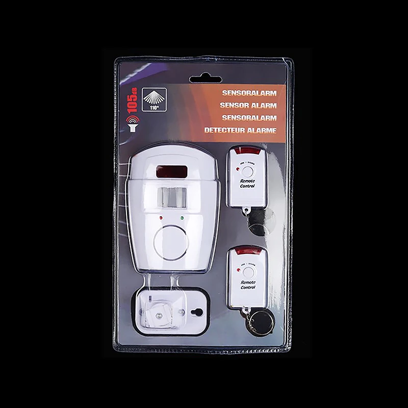 

1 Set Wireless Remote Controlled Mini Alarm IR Infrared Motion Presence Sensor Detector With 2 Remote Control