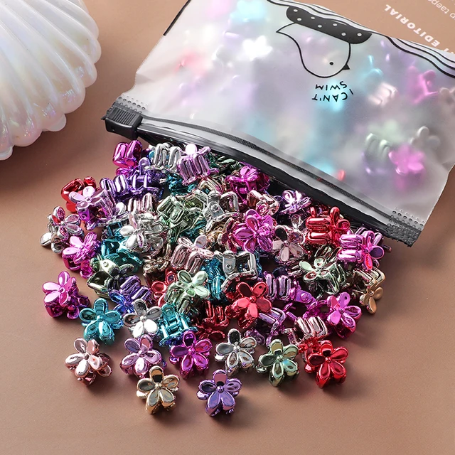 40Pcs Girls Colorful Hair Clips Flower Star Mickey Cute Small Hair Claws Kids Sweet Hairpins Cartoons Fashion Hair Accessories style-3