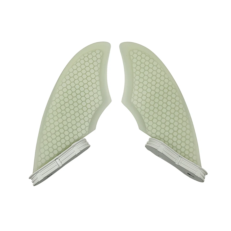 Twin Fins Keels Honeycomb Surfboard Fins Multicolor UPSURF FCS 2 Keel Double Tabs 2 Surf Fin Quliha Side