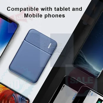 Nuovo Power Bank 2024 con Grande Capacità di 5000mAh, Compatto e Portatile, Personalizzabile con Logo