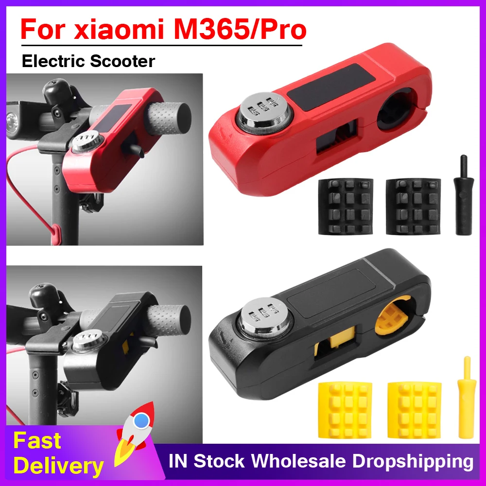 

Electric Scooter Safety Locks For Xiaomi M365 1S Handlebar Lock Fit Grip Street Security Scooter Motorcycle Theft Protection