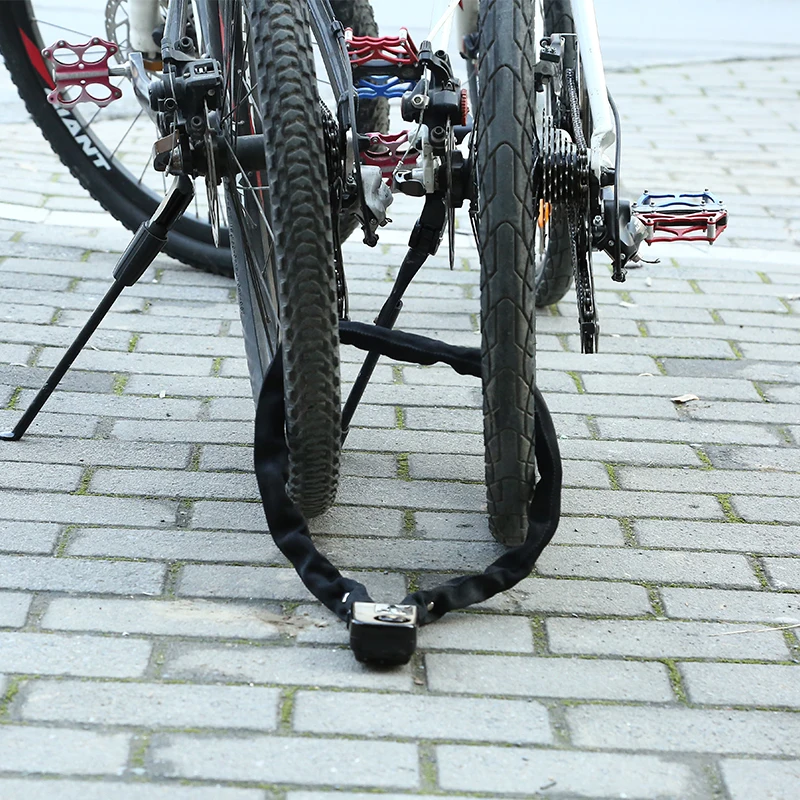 Smart Control Super Smartphone Bluetooth Steel Chain lock Waterproof Anti theft Alarm Bike Bicycle Lock 8
