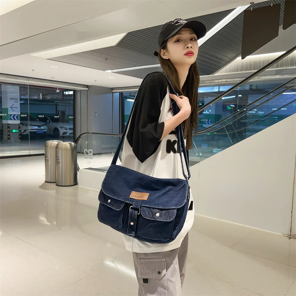 Sadb2c038e3844423be2255ff525b72a0c Denim Hobo Crossbody Bags For Women, New Trends Purses And Handbags Multi Pockets Shoulder Messenger Bag Big Capacity Totes Mallzona