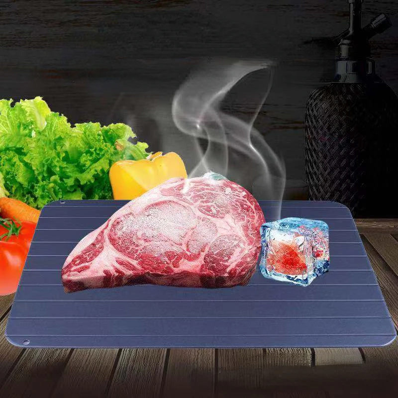 1 Pack Freezer Tray Freezer Frozen Food Meat Fruit Tray Plate Thawing Thawing Master Kitchen Gadgets,defrosting tray