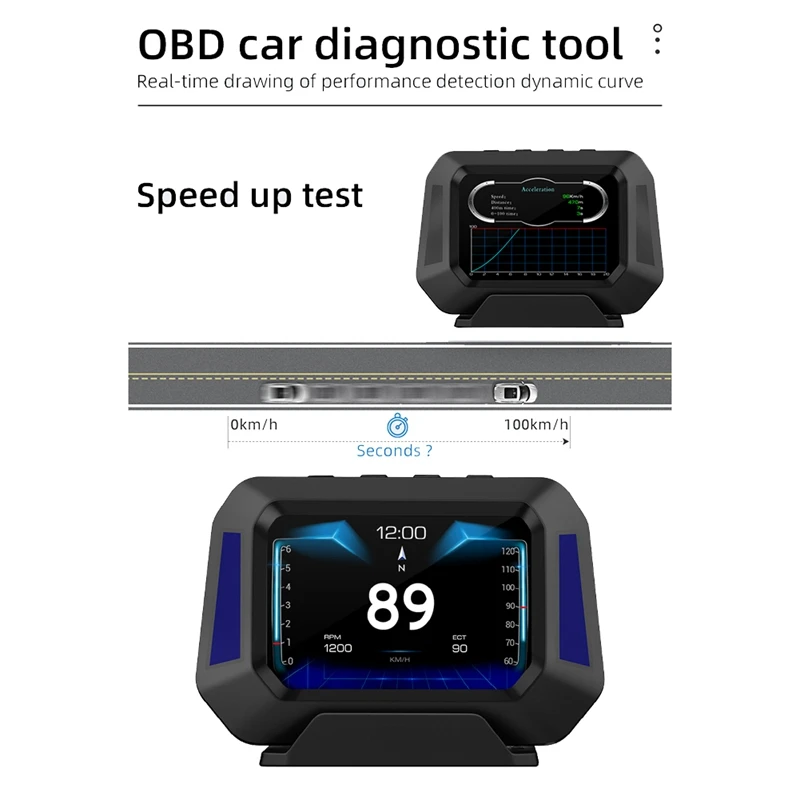 P21 HUD ڵ ׽ GPS  ,   ڵ OBD , ڵ LCD 