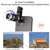 8x Telephoto Phone Lens Monocular Telescope Small Portable HD Lens with Phone Clip for Outdoor Activity Camping Hiking 2