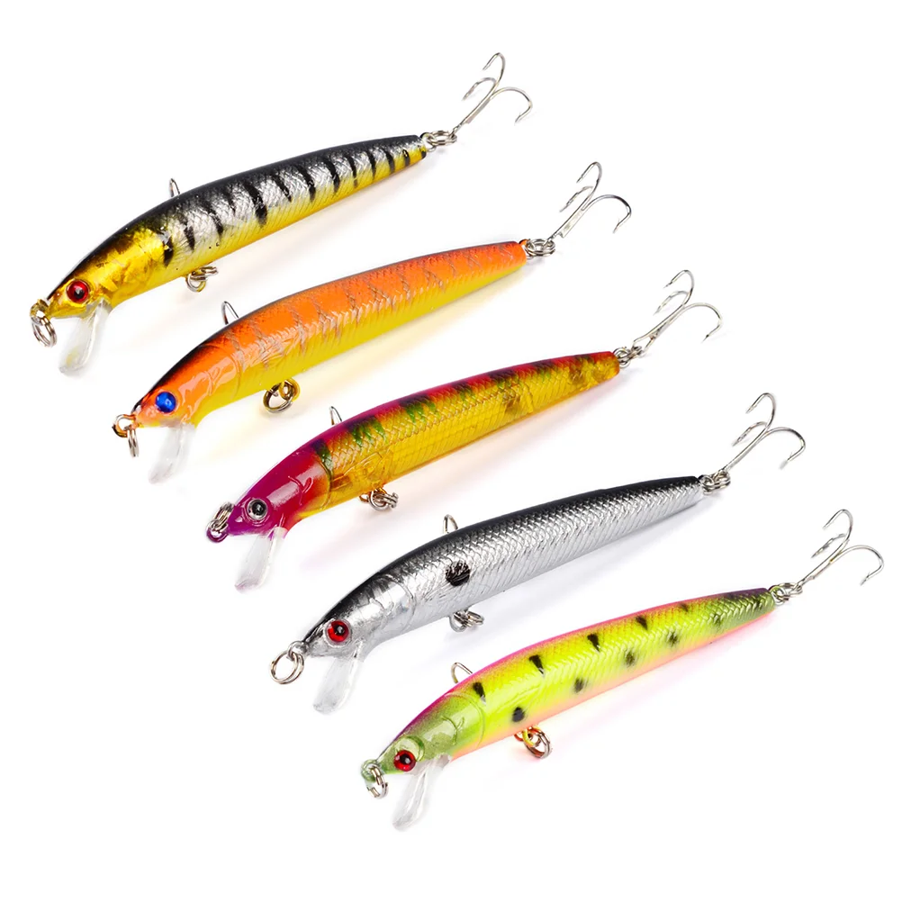 

10 Pcs Lure Freshwater Baits Striped Bass Fishing Lures Saltwater Floating Hard