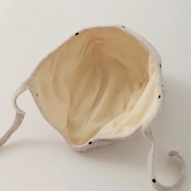 Winter Korean Newborn Hats Cute Rabbit Ear Beanie Caps for Boys Girls Cartoon Dot Bear Toddler Hat Infant Baby Photography Props