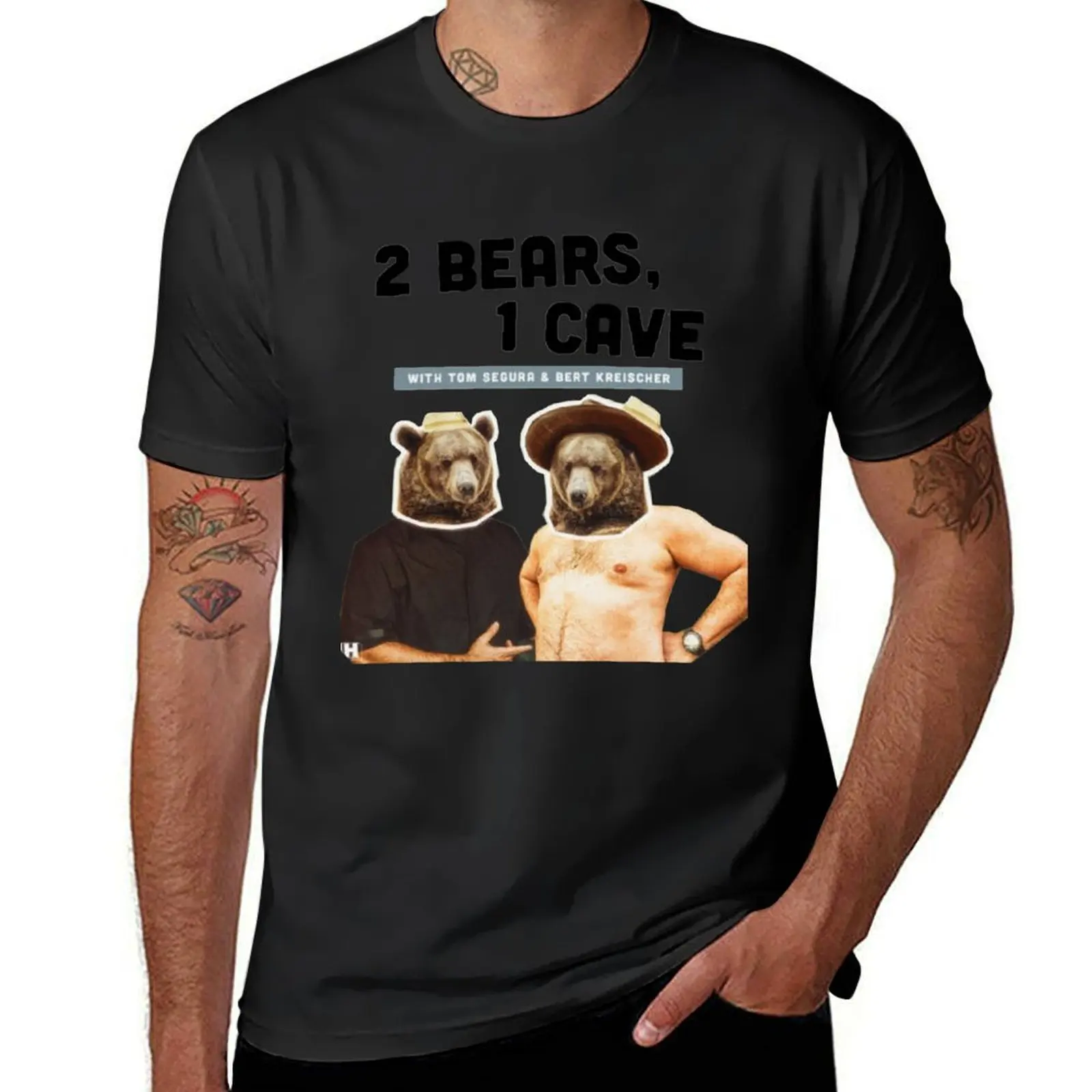 2 Bears, 1 Cave Original Podcast T-Shirt vintage Short sleeve tee cute clothes mens t shirt graphic