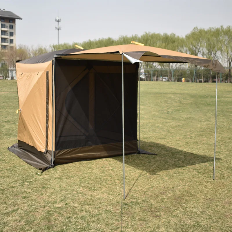 2021 New Style Car Rear Awning Outdoor Portable Camping Car Rear Tent 3-4 Person Camping Rear Tent 3