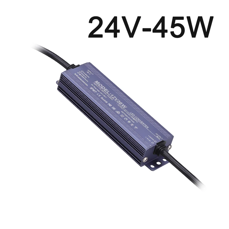 ตัวเลือกสินค้า สวิตชิ่งซัพพลายกันน้ำกลางแจ้ง 12-24V ทนทาน IP67