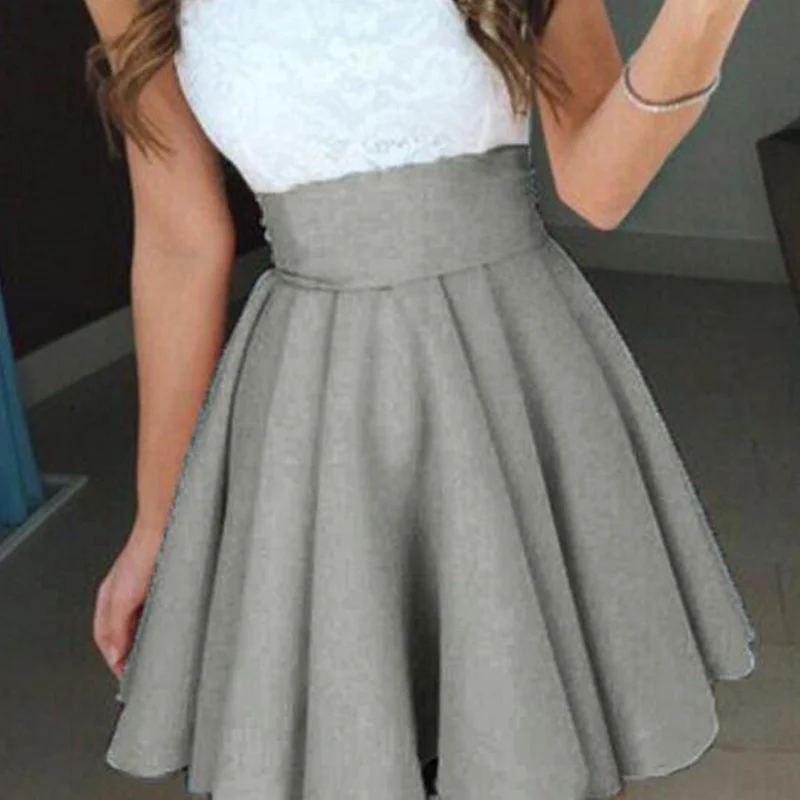 

Women's High Waist Slim Mini Casual Formal Skirts 2021 New Female Solid Pleated Party Fashion Mini Short Skirt Summer Streetwear