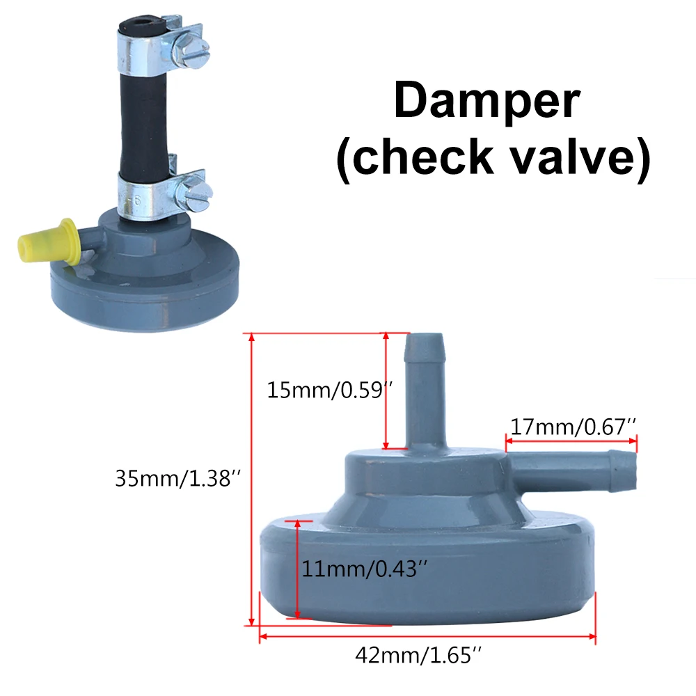 Universal Heaters Fuel Check Valve Damper Kit Air Shutdown Heater Pump Mini Professional for Webasto Diesel Engine