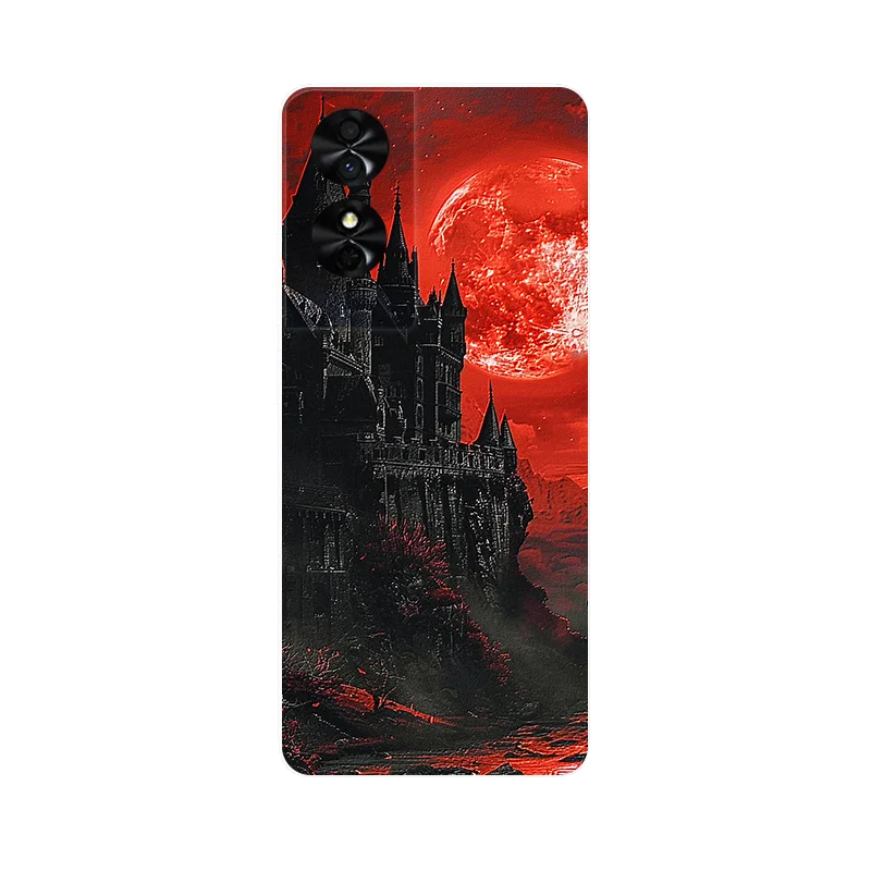 Wolf Painted Shockproof Soft Silicone Phone Case