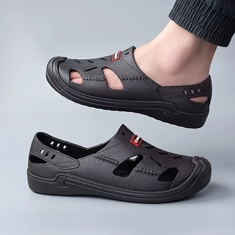 

Мужские летние сандалии, роскошные босоножки, удобная обувь для пляжа, треккинга, прогулок, уличная модная обувь