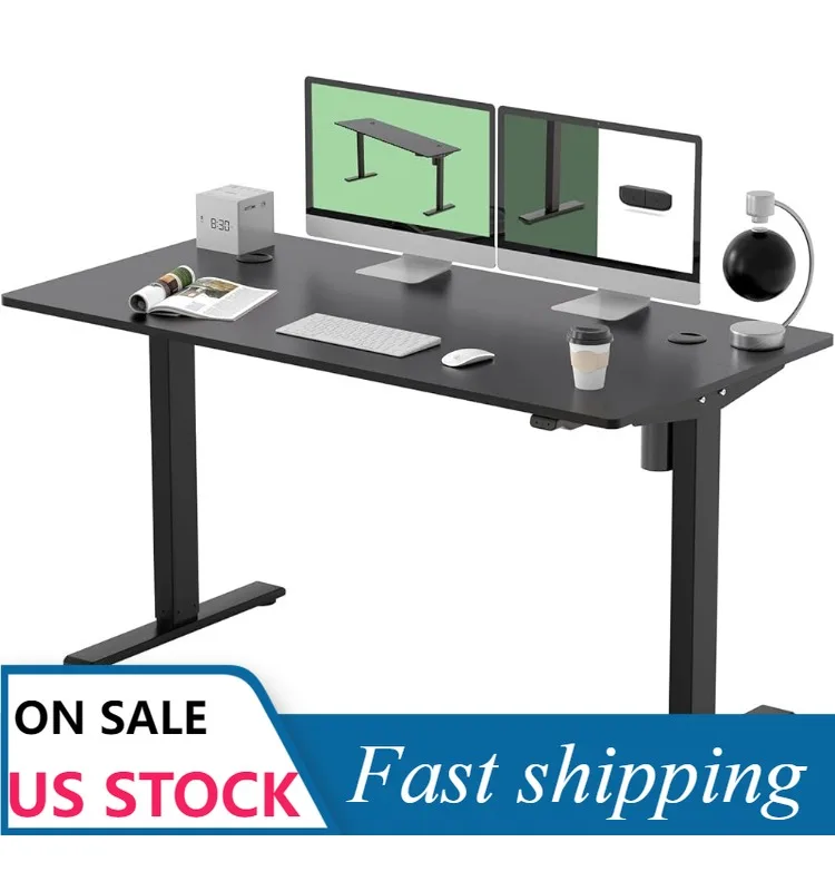 

Standing Desk, Height Adjustable Desk Electric Sit Stand Up Desk with Whole-Piece Desk Board Home Office Desks