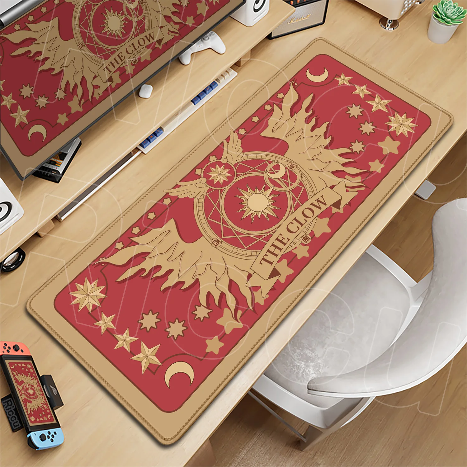 Anime Card Captor Sakura Mousepad 120x60cm Große Gaming Tastatur Tisch Pad Gummi Maus Matte Xxl Computer Büro erweiterte Deskmat