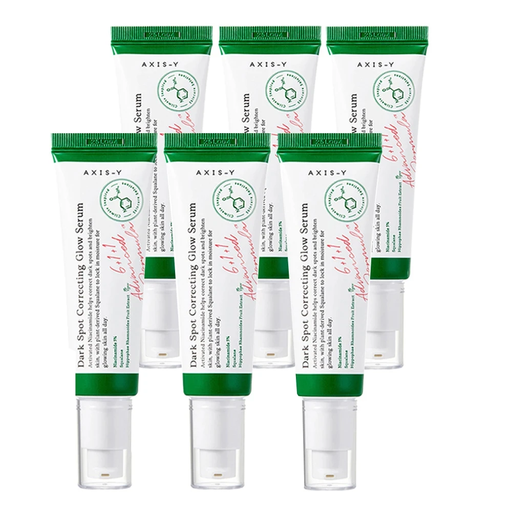 

6PCS Axis-Y Dark Spot Correcting Glow Serum Authentic Improves Dull Skin Face Brightening Serum Lightens Soothes Korea Skincare