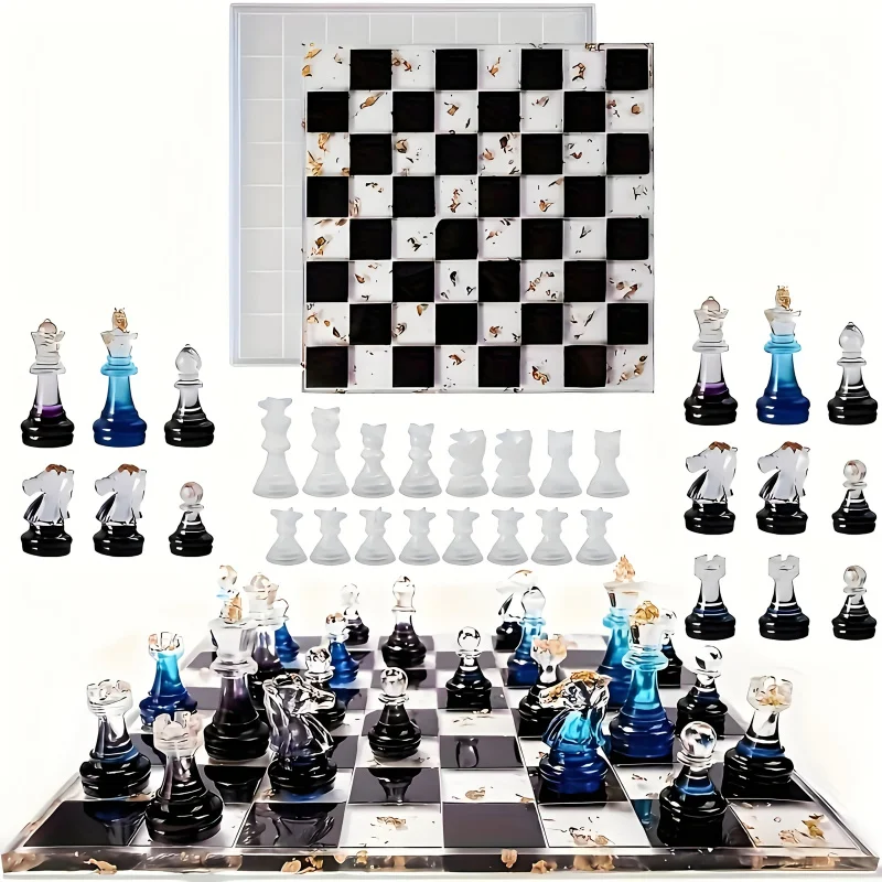 Chessboard Resin Silicone Mold Set 1