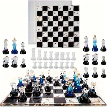 Chessboard Resin Silicone Mold Set 1