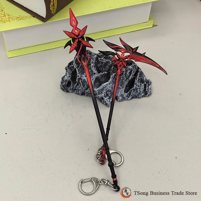 Plastic Sword Toy Genshin Impact Game Peripheral 「The Knave」Arlecchino Cold 22CM/15CM Weapon Model Metal Replica Sickle Crimson Moon's Semblance