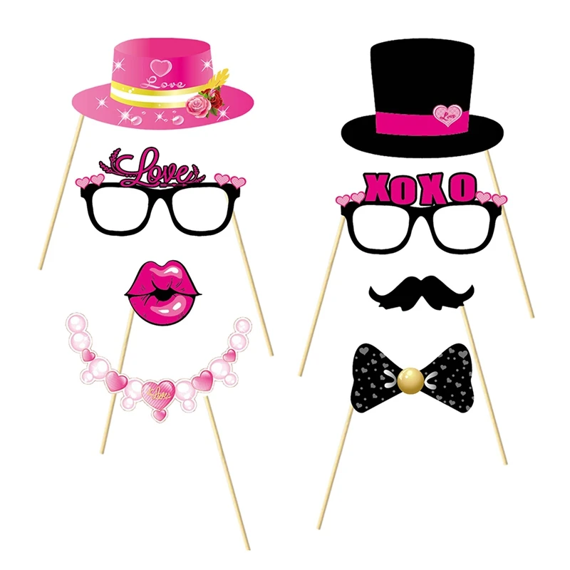 Pack Of 35 Valentine Day Party Decorations With Kiss Signs For Romantic Celebrations