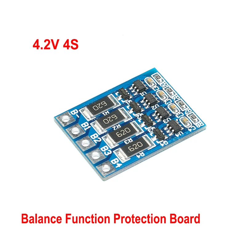 4.2V 4S Balance Function Protection Board 18650 Batteries Balanced Module Charging Equalizer 68Ma  Battery Lithium