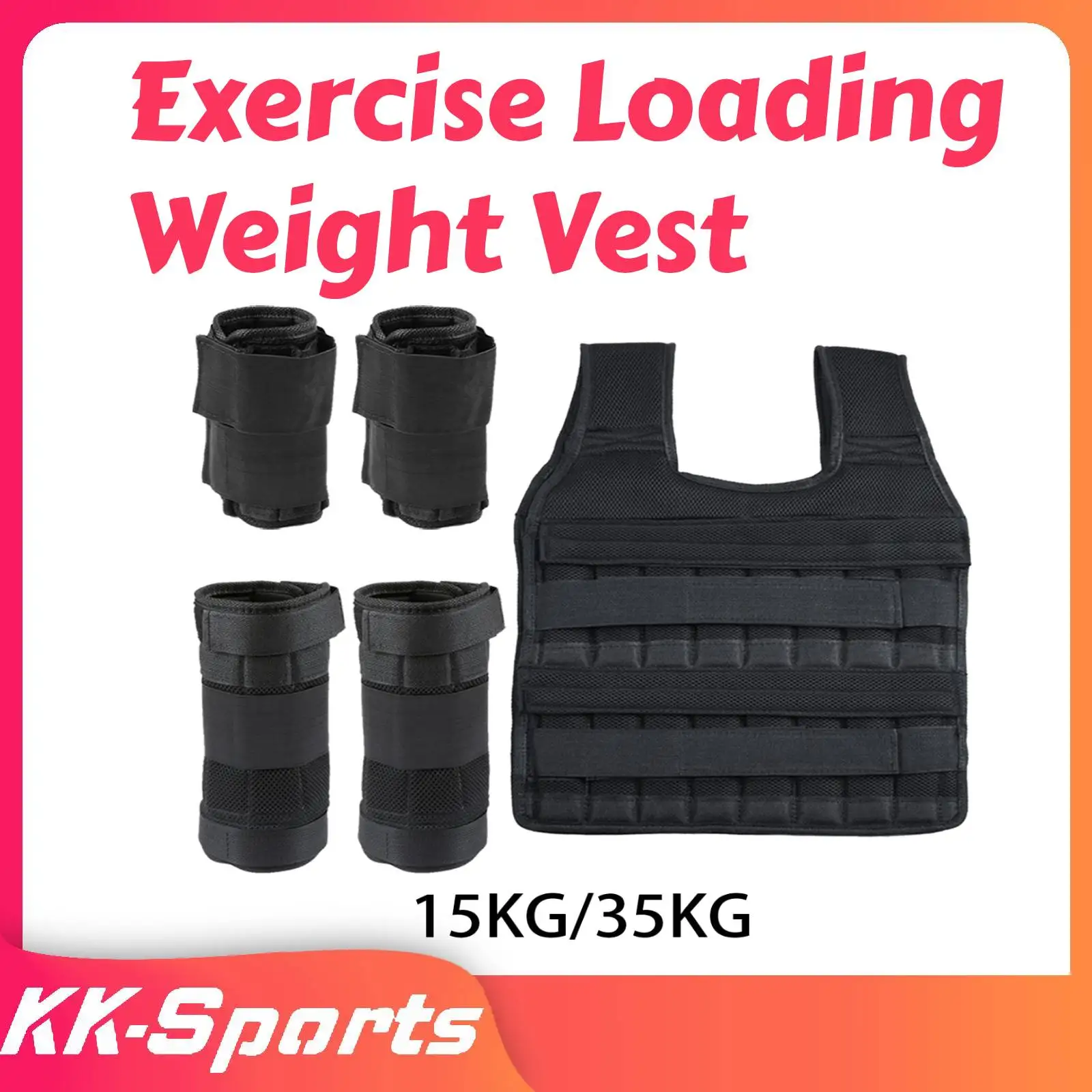 Weight Jacket Exercise Adjustable Weighted Vest Workout Equipment