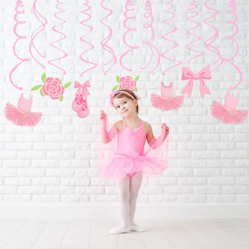 Ballett-Servietten, Teller, Tassen, Cupcake-Ständer, Tischdecke, Geschirrset für Geburtstagsdekoration, Tischdeko, Babyparty-Partyzubehör – Detail 6