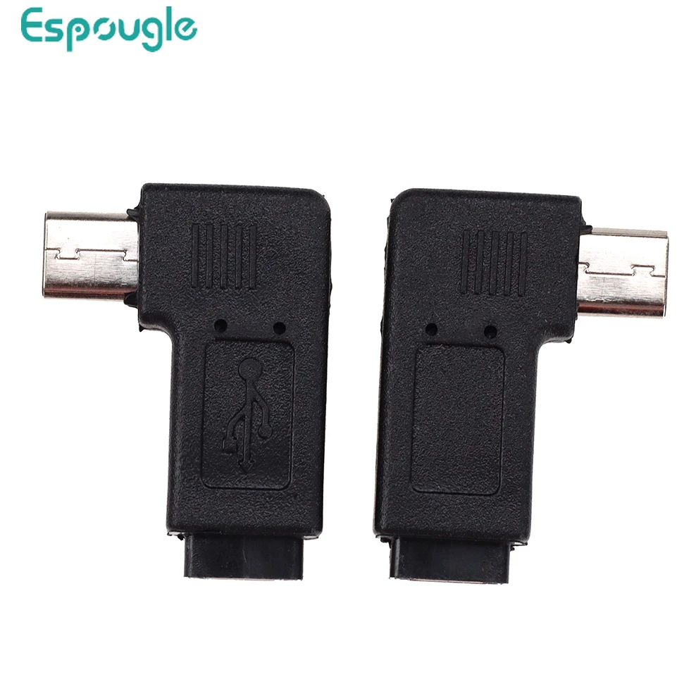 

300 шт. 90 градусов левый правый угол микро USB адаптер «Папа-мама» Micro USB MaleTo Micro USB Famale Adapter
