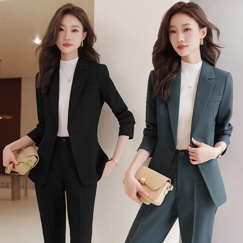 

Spring and Autumn New Fashionable Suit Coat Women's Workplace Lightly Mature Women's Clothing Small Business Wear Women's Suit