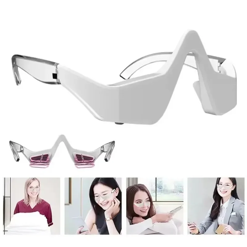 3D Eye Massager Micro-Current Pulse Red light Therapy Eyes Fatigue Relief Lighten Dark Circles Smooth Fine Line Beauty Eye Care