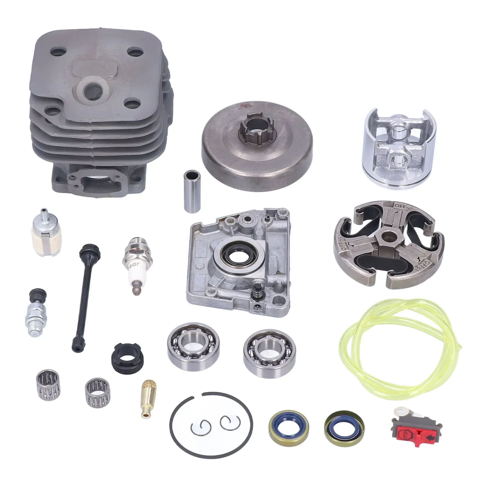 

Cylinder Piston Set Good Compatibility Wear Resistant Chainsaw Cylinder Set Aluminum for Husqvarna 61 268 272 272XP for Garden
