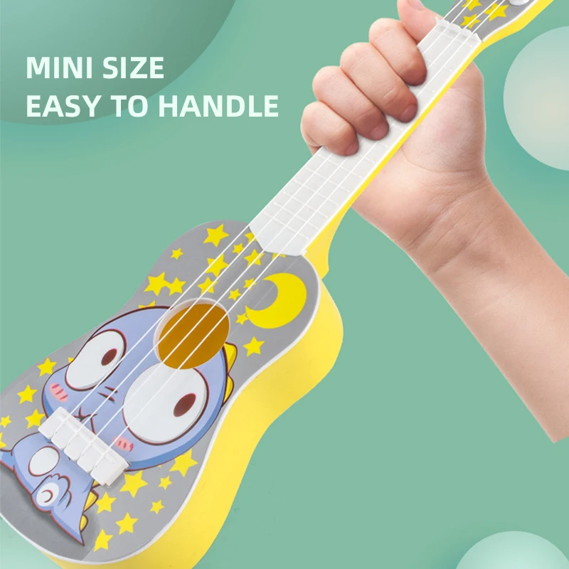 Children's simulated guitar toy beginners mini guitar instrument can play music for boys and girls, best birthday gift for boys 5