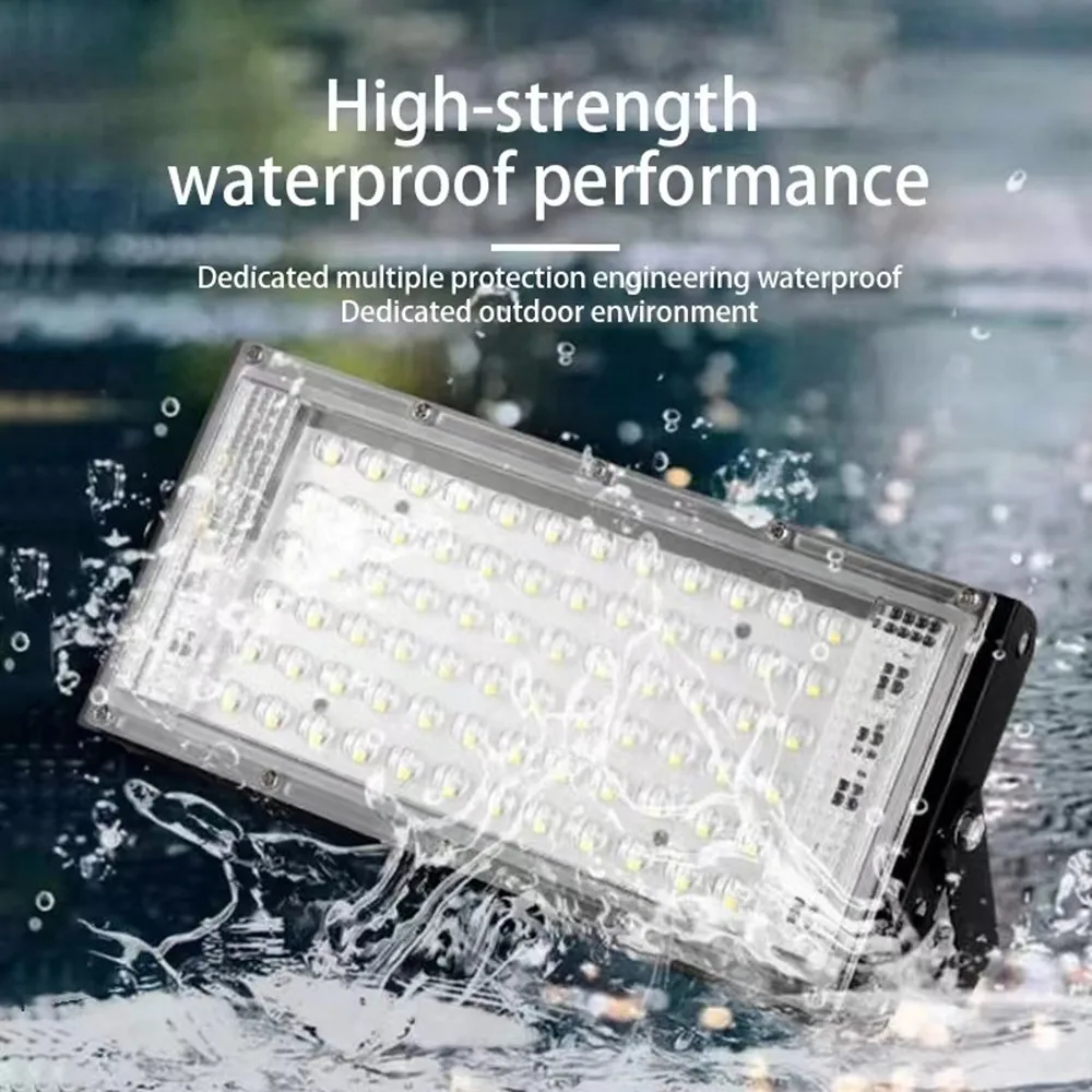 50W 100W LED Floodlight 220V 110V Waterproof Ip65 Lights Ultra Bright Outdoor Flood Light Led Spotlight for Football Field 5