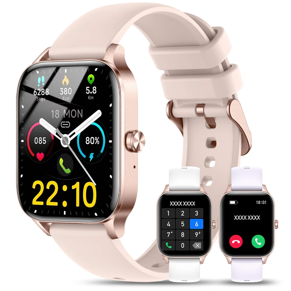 Stylish Women's Smart Watch Fitness Tracker with Heart Rate Monitor