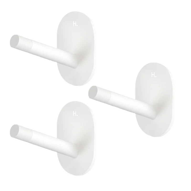 

Pack of 3 Easy to use Adhesive Hooks Durable Wall Hooks for Home Office and Car