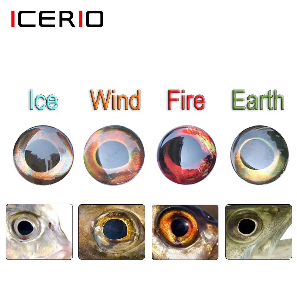 Icerio 100pcs Holographic 3d 4d Fish Eyes For Fly Tying Streamer Flies Baitfish Wood Plastic Lures Saltwater Fishing Lures Fishing Lures Aliexpress