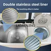 SGF large capacity double bucket washing machine semi-automatic stainless steel household parallel bars 2