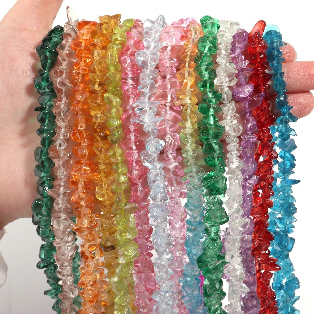 ホワイトアゲート スピンドルカット 6pcs ビーズ 1 Strand Crystal Gravel Chips Beads 8X5mm Multicolor