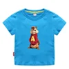 Potdemiel Summer Kids T Shirts Baby Boys Short Sleeve T-shirts Alvin and The Chipmunks Tee Children Clothes Costume Kids Shirts 5