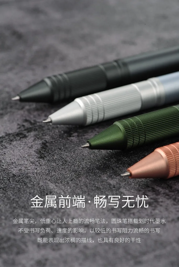 Uni Metal Multifunktions-Kugelschreiber, 5-in-1, Druckbleistift, Jetstream, schnell trocknend, 0,38/0,5/0,7 mm Nachfüllung für Business-Shool – Detail 3