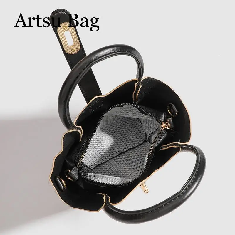 2024 New High Quality Bucket Bag Women's Versatile Large Capacity Tote Handbag Simple Shoulder Crossbody Bag