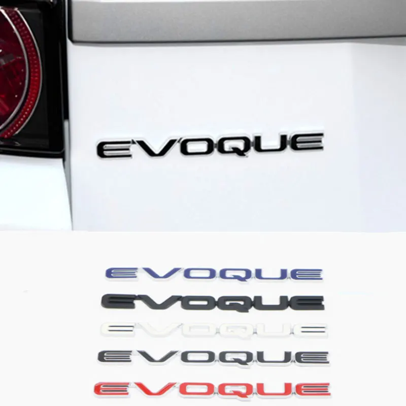 

EVOQUE badge Car stickers for Land Rover Range Rover Land wind X7 evoque new old modified rear trunk accessories decorate logo