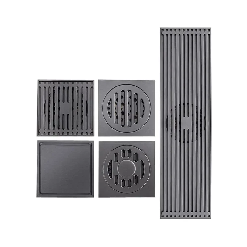 

Shower floor drain gun, gray odor proof, household bathroom, kitchen, washing machine