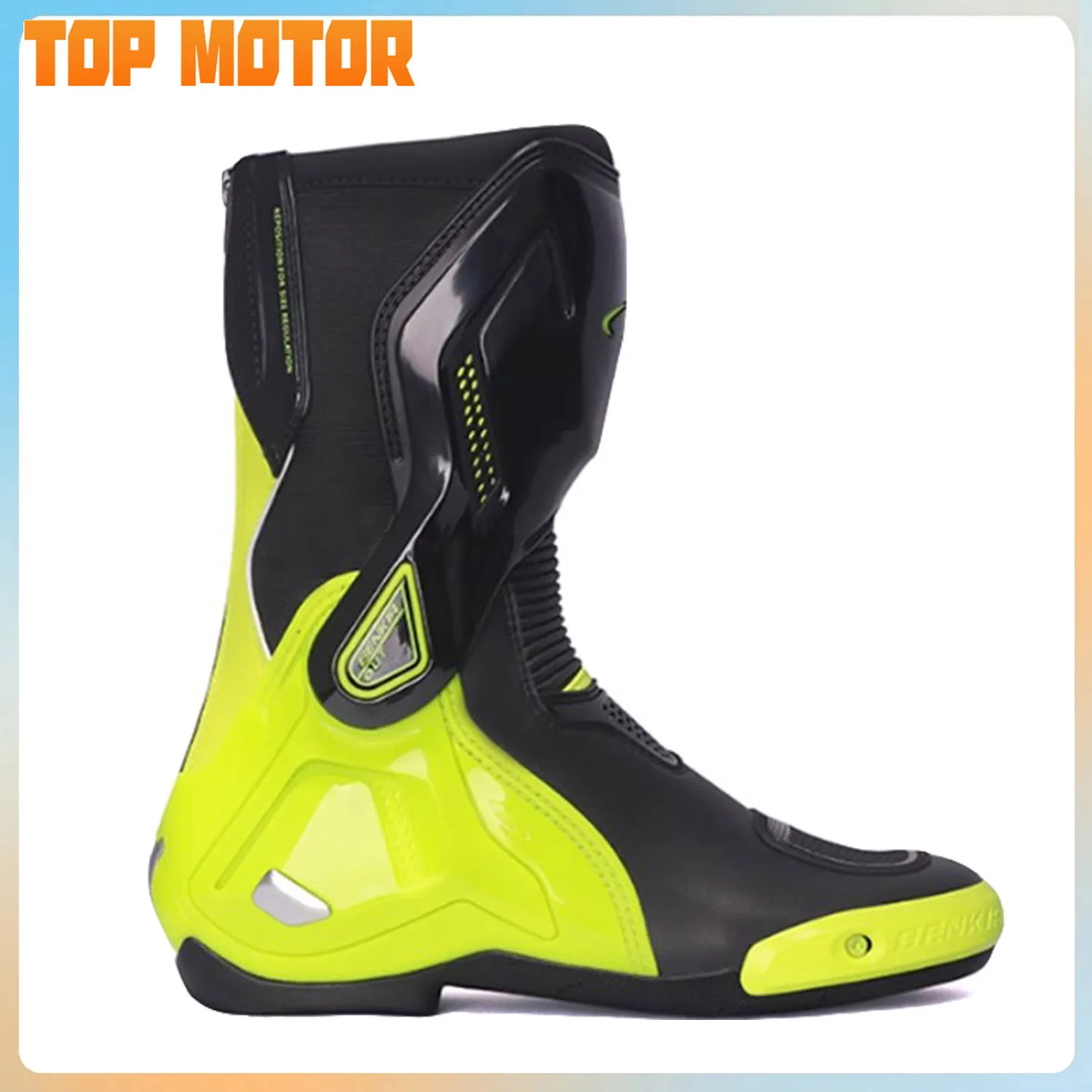 New BENKIA 208 Motorcycle Boots Track Racing Botas CE Certification Motorcycle TORQUE Boots